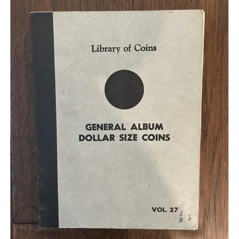 Library Of Coins General Blank Large Dollar Size Stock Album VOL 27 Morgan Peace
